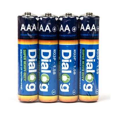 AAA saline batteries R03P-4S main photo